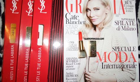 rossetti yves saint laurent con grazia|Rossetto Yves Saint Laurent omaggio con Grazia .